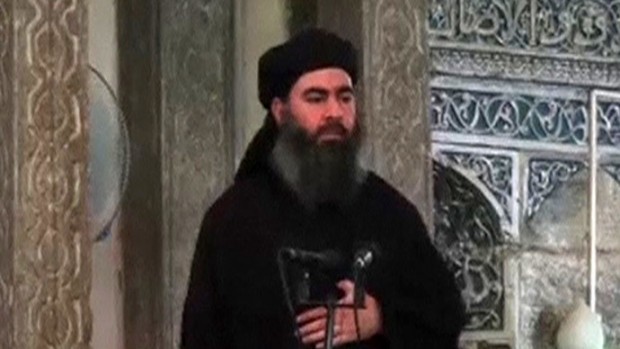 Abu Bakr al-Baghdadi, auto-declarado califa do Estado Islâmico.