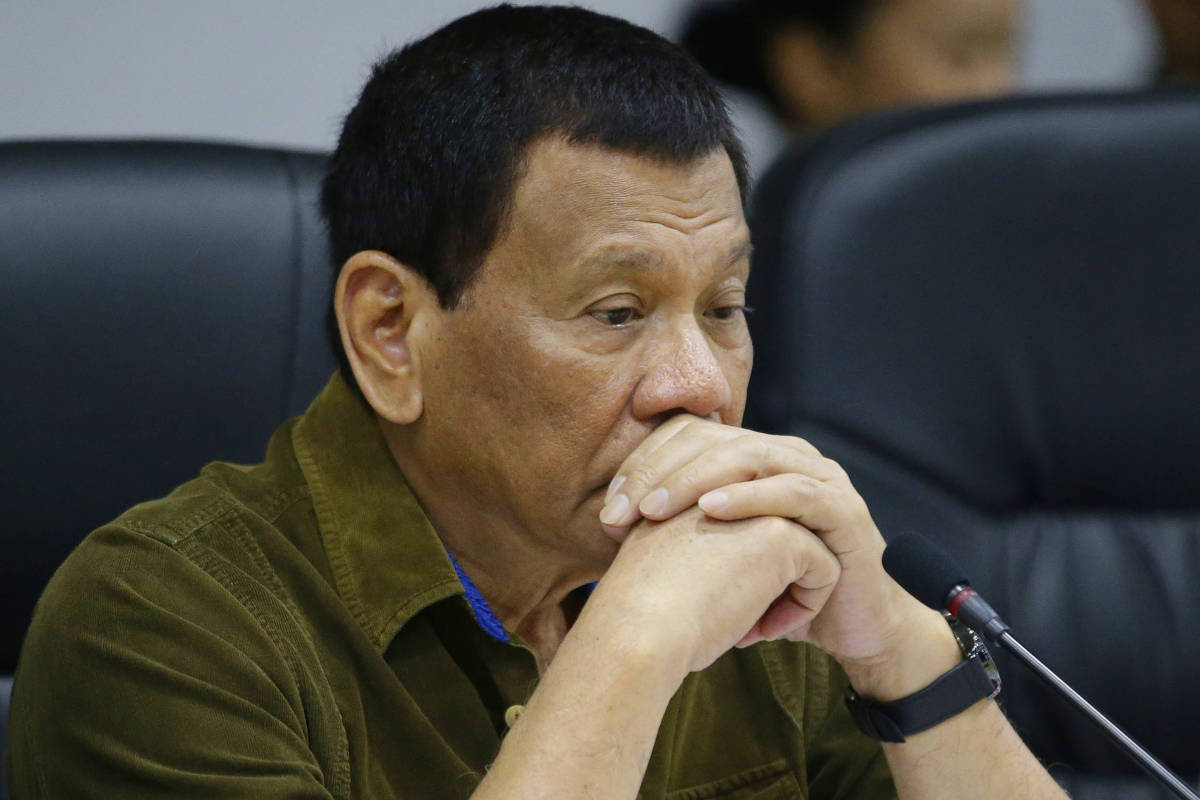 O presidente das Filipinas, Rodrigo Duterte, em evento em Manila